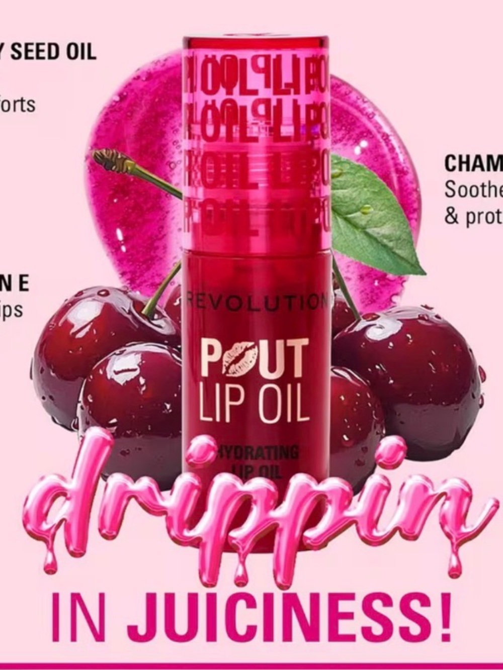 Revolution Pout Hydrating Lip Oil 🍒